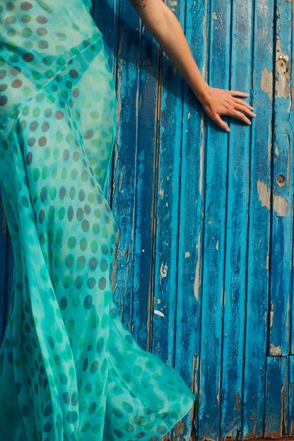 Romantica dress in Acqua Salata
